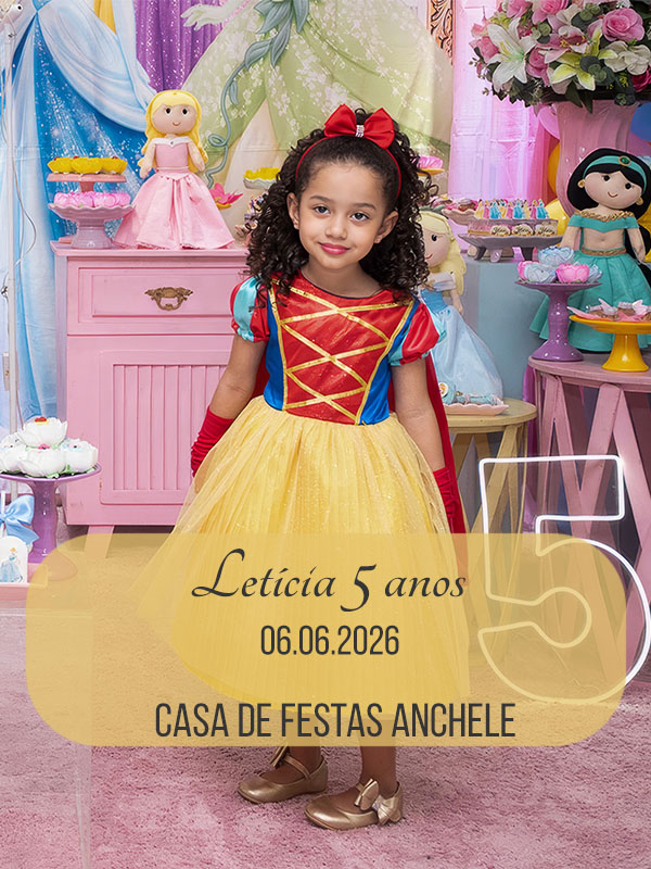 Festa de 5 anos de Letícia